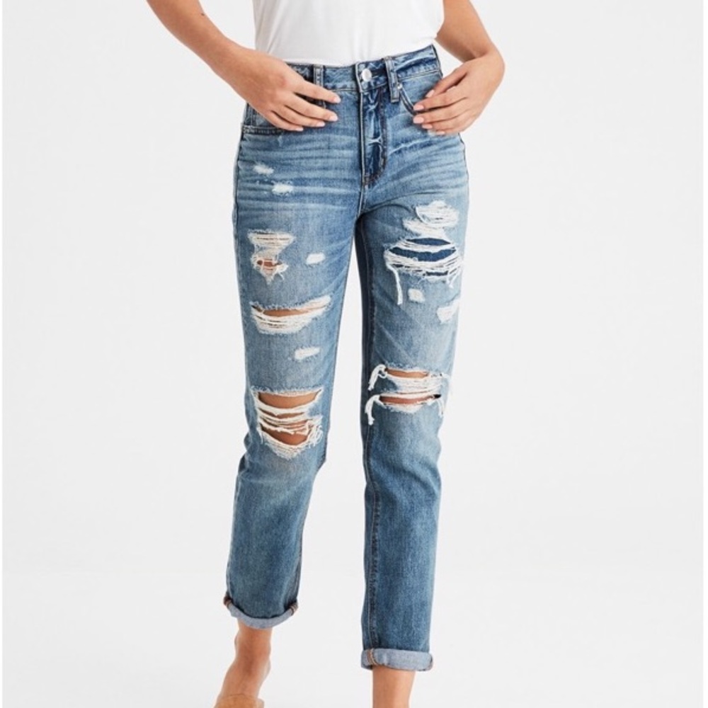 American eagle "hi-rise tomgirl" jeans